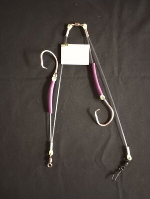 B&amp;J Halibut Rig Double Purple