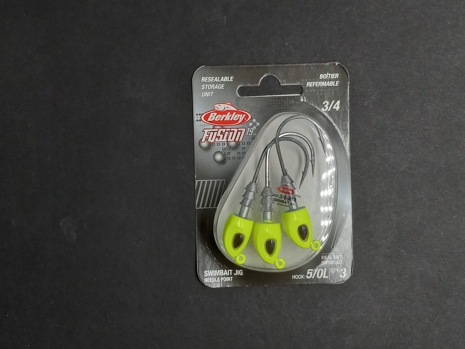 Berkley Fusion19 Swimbait Jighead Chartreuse 5/0 L 3/4oz