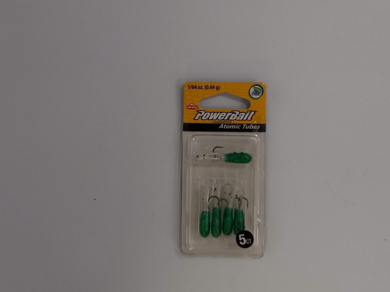 Berkley PowerBait® Pre-Rigged Atomic Tubes  Dark Green Pearl/Black Pepper 1/64 oz