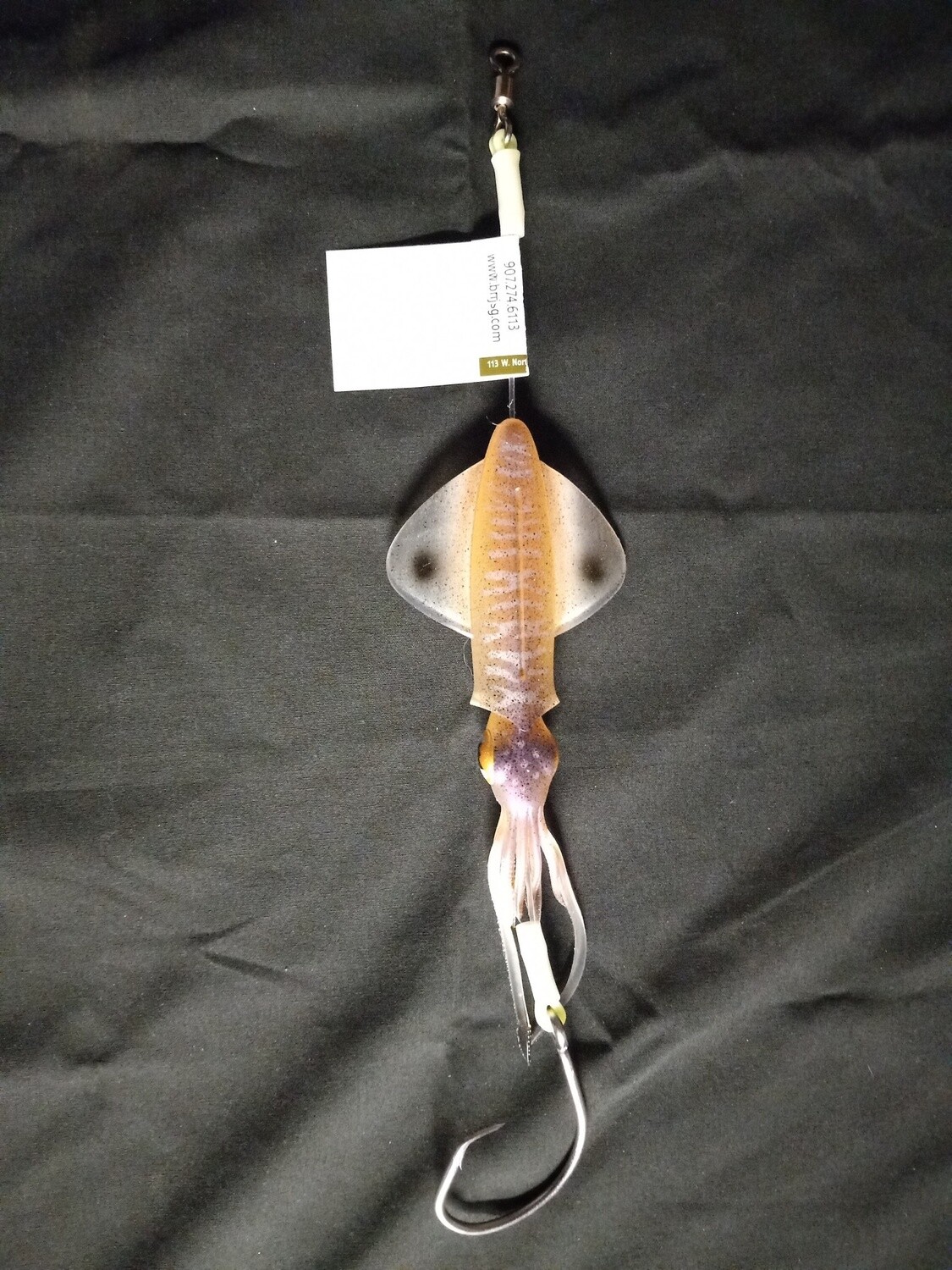 B&amp;J Savage Squid Rig 10&quot; Cuttlefish 18/0 Circle