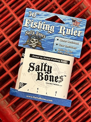 Salty Bones Counter Top W/Roll Up Fishing Ruler -Coast