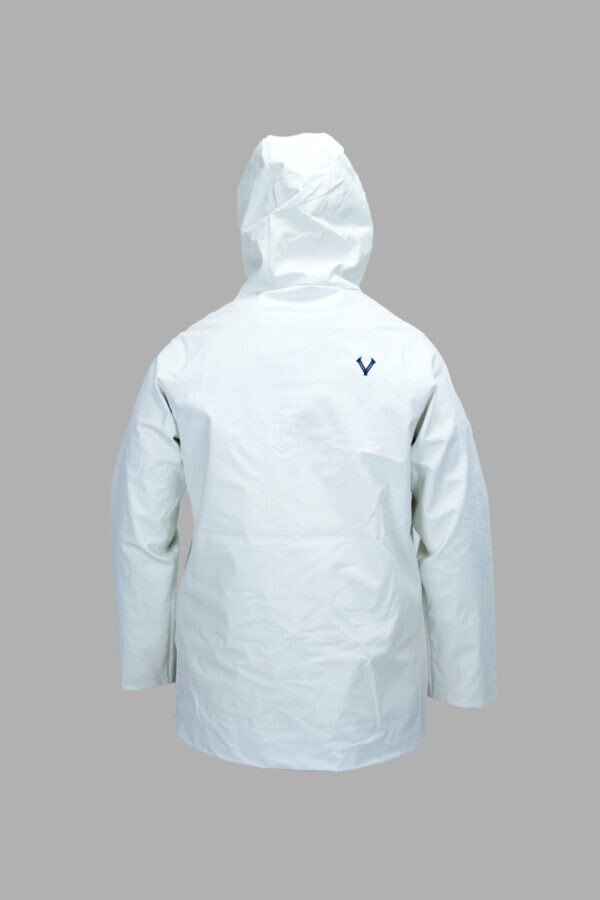 Vallation Pacific Onshore Rain Jacket, Color: White, Size: XS