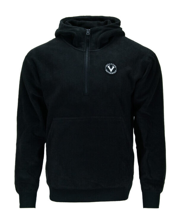 Vallation Noyes Island Fleece Pullover 1/4 Zip Black