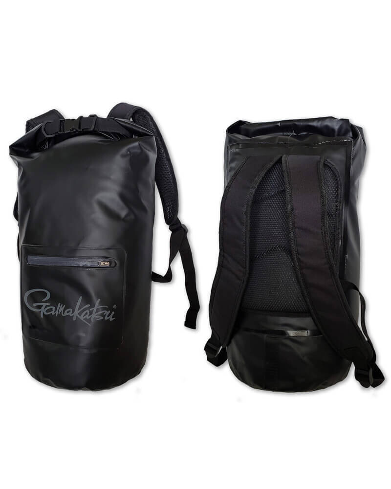 Gamakatsu Backpack Waterproof Dry Bag 20L BAG004 (22.5" x 15" x 7") Black