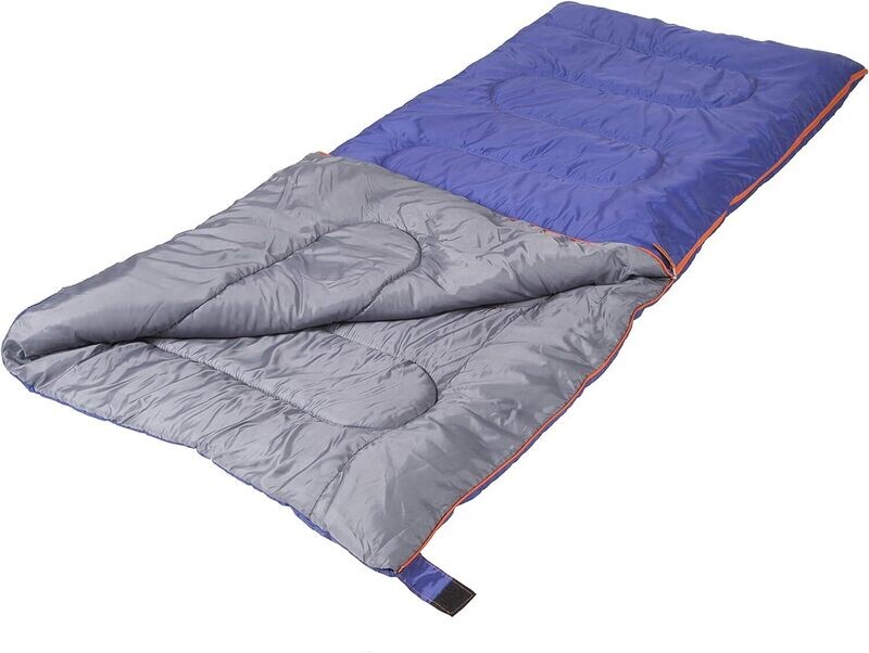 Stansport Redwood Adult Sleeping Bag 60F/15.6c (75"x33") 2lb Blue