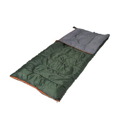 Stansport Scout Adult Sleeping Bag 50F/10c (75&quot;x33&quot;) 3lb Dark Green