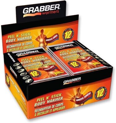 Grabber Peel N&#39; Stick Body Warmer 12hr 40pc/box