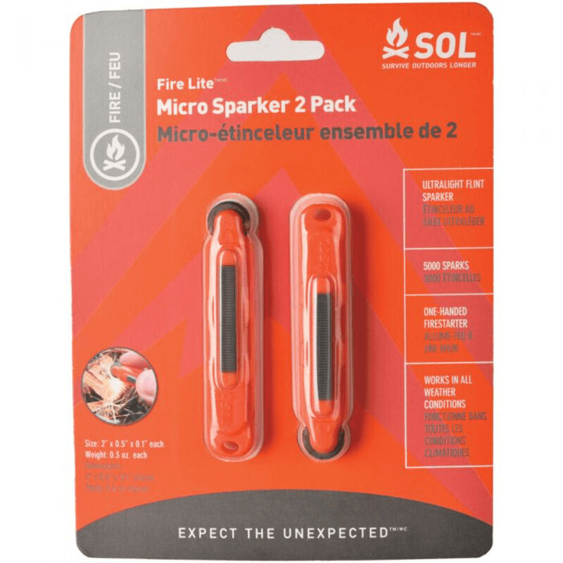 SOL Fire Lite™ Micro Sparker 2 Pack