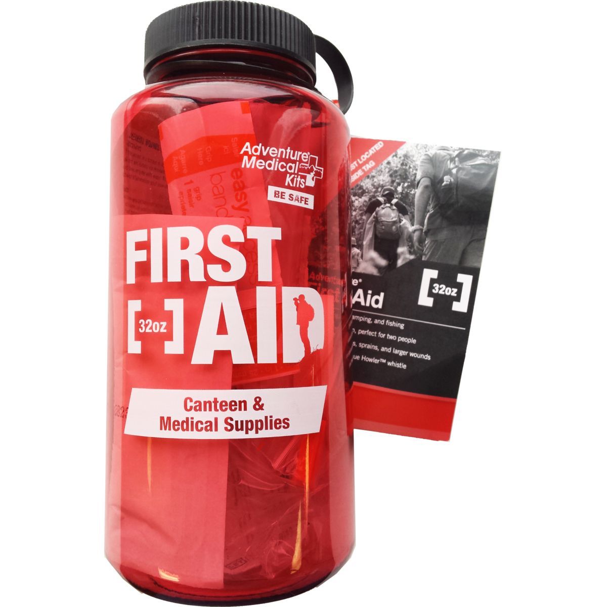 Adventure Medical Kits First Aid, 32 oz BPA-Free Bottle + Kit | 1-2 people