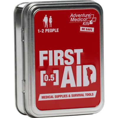 Adventure Medical Kits Adventure First Aid 0.5 oz Tin Travel Box | 1-2 people