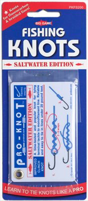 Big Game Pro-Knot Fishing Knots -Saltwater Edition- Waterproof Plastic Card [PKFS200]