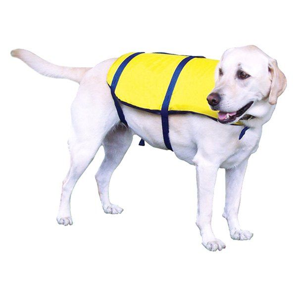Onyx Outdoor® Nylon Dog Life Vest , Color: Yellow/Blue, Size: XS