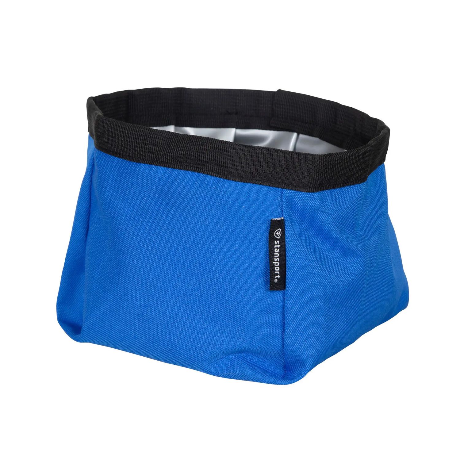 Stansport Collapsible Dog Bowl - Blue/Black