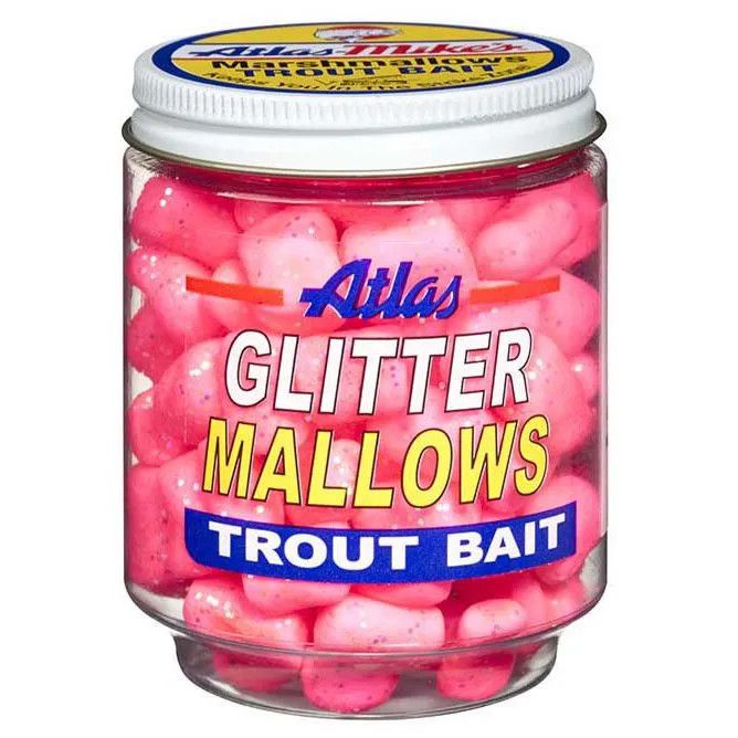 Atlas-Mike&#39;s Glitter Mallows Trout Bait [32035] Pink/Shrimp 1.5oz