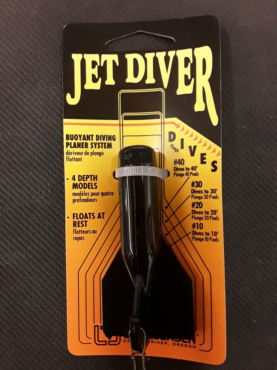 Luhr-Jensen Jet Diver 10&#39;, Color: Black