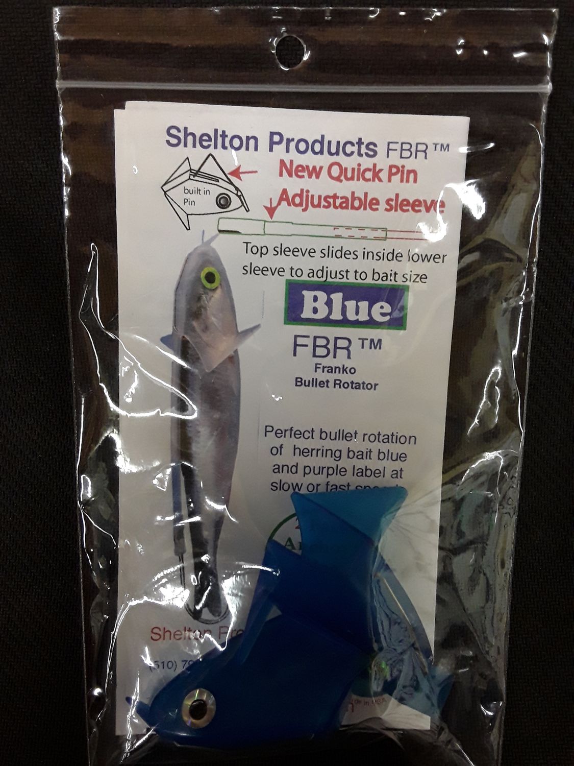 Shelton FBR 2pk Herring Heads Lg, Color: Blue