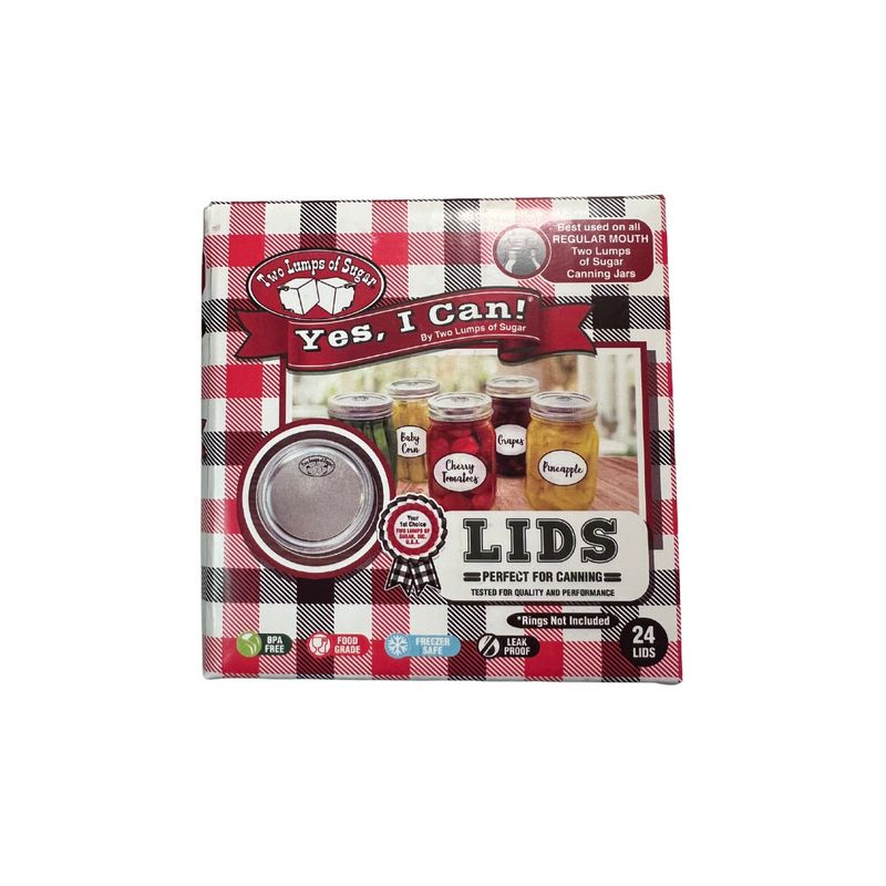 TLS Mason Canning Jar Lids - Regular Mouth 24pc
