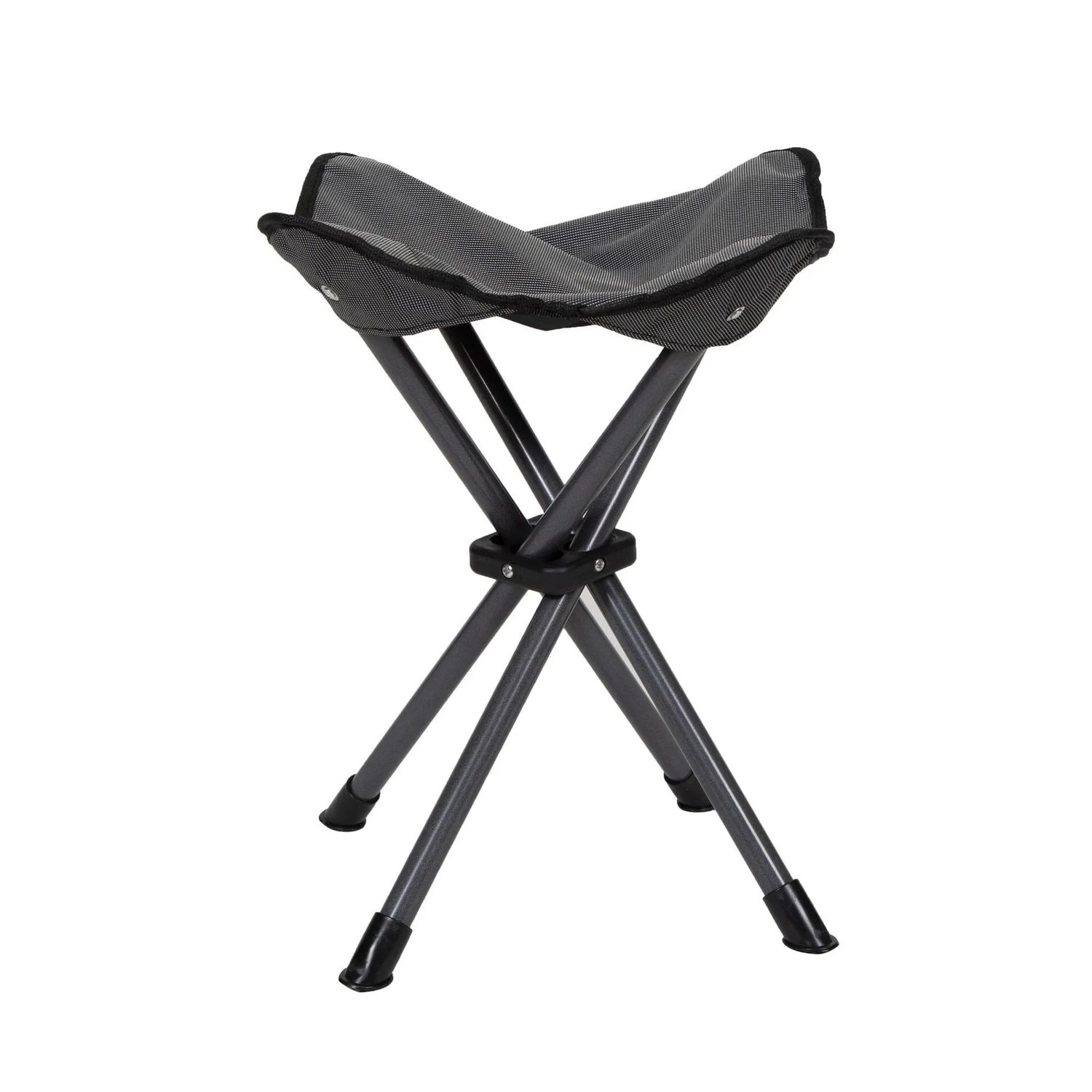 Stansport Deluxe Folding Camp Stool 4 Leg - Black