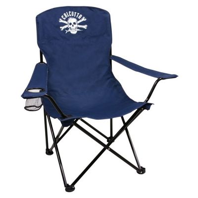 Calcutta Folding Camp Chair w/ Arms &amp; Carry Bag  [DS-4002AC] - Navy