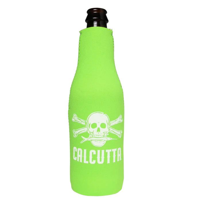 Calcutta Bottle Drink Cooler [CBCLG ] Lime Green w/ White Logo
