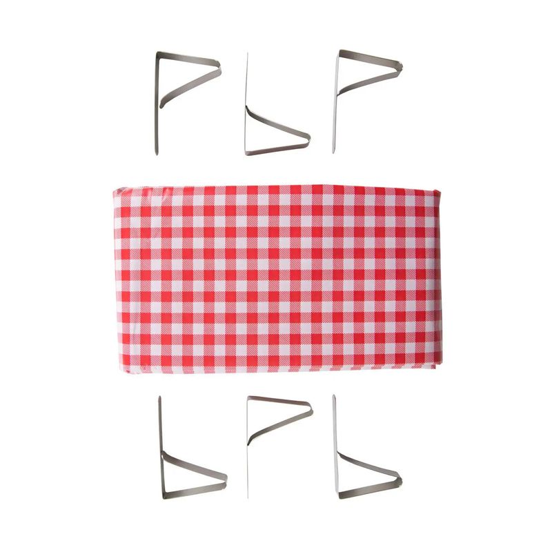 Stansport Vinyl Tablecloth Combo Pack w/ Clamps