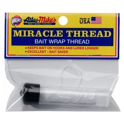 Atlas-Mike&#39;s &quot;Miracle Thread&quot; Bait Wrap Thread 100&#39; w/Dispenser [66830] Clear