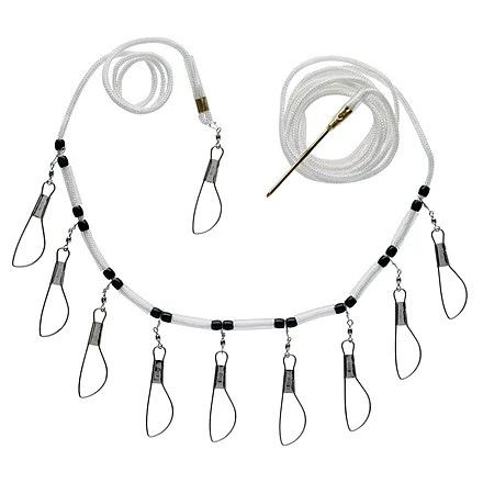 Berkley Deluxe Cord Stringer w/ Metal Clips 15’ - White