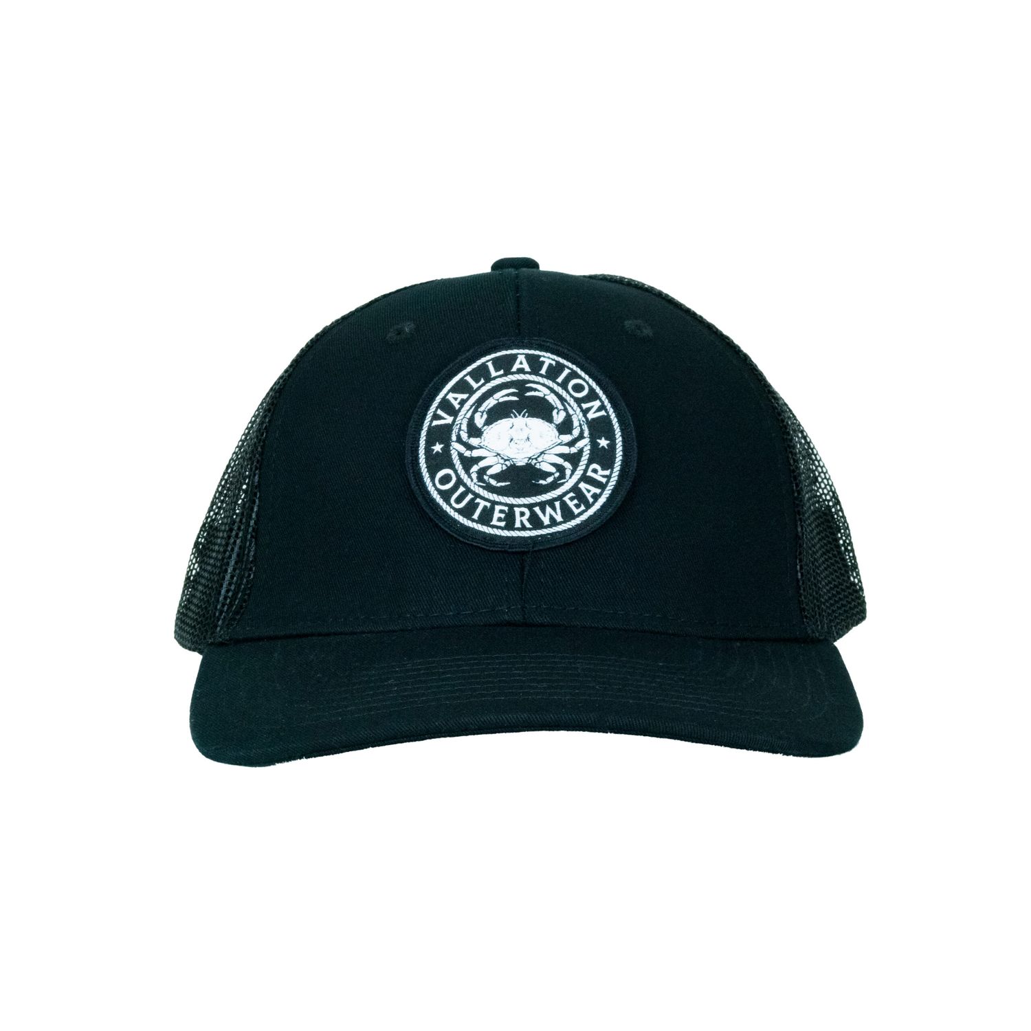 Vallation Dungeness Crab Trucker Hat - Black