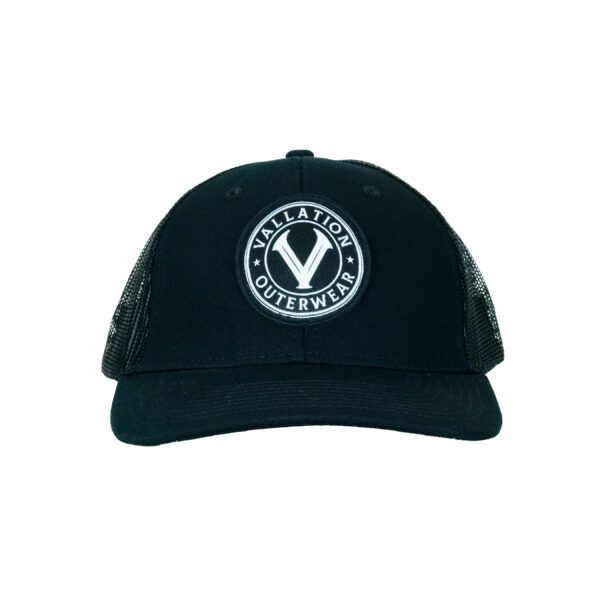Vallation Classic Trucker Hat w/ Logo - Black