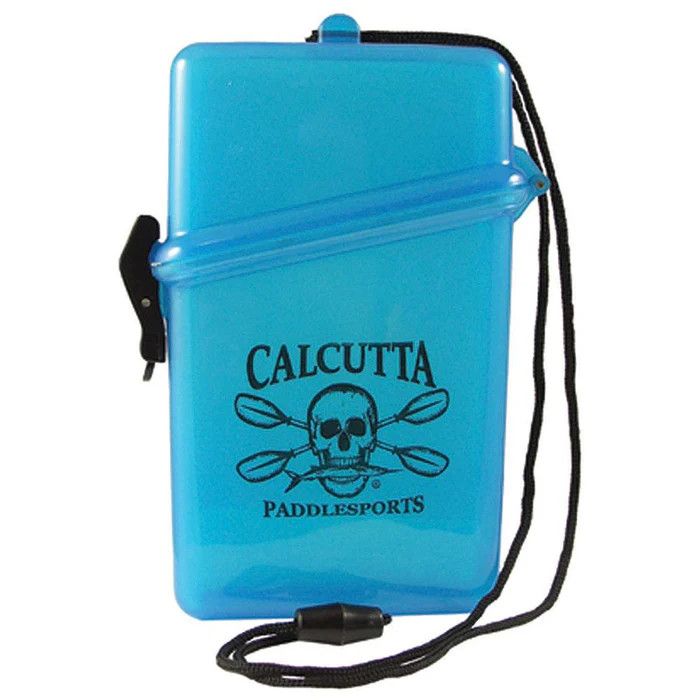 Calcutta  Kayak Personal Dry Box Cell Phone/Wallet w/ Lanyard BR56145 - Clear Blue