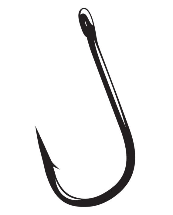 Gamakatsu Siwash Hook (Open Eye) VP Nickel, Color: 10011-25, Size: 1/0