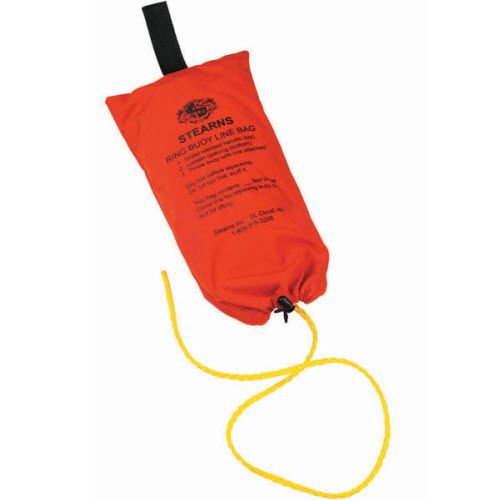 Stearns Ring Buoy Throw Line Bag w/ 90&#39; Orange