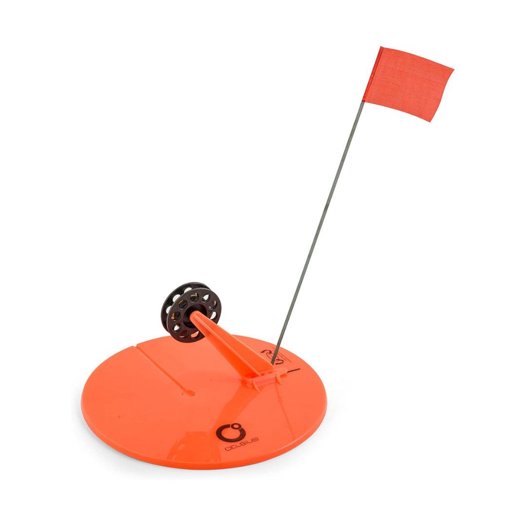 Celsius Tip-up Round w/ Flag and Spool w/ Line
