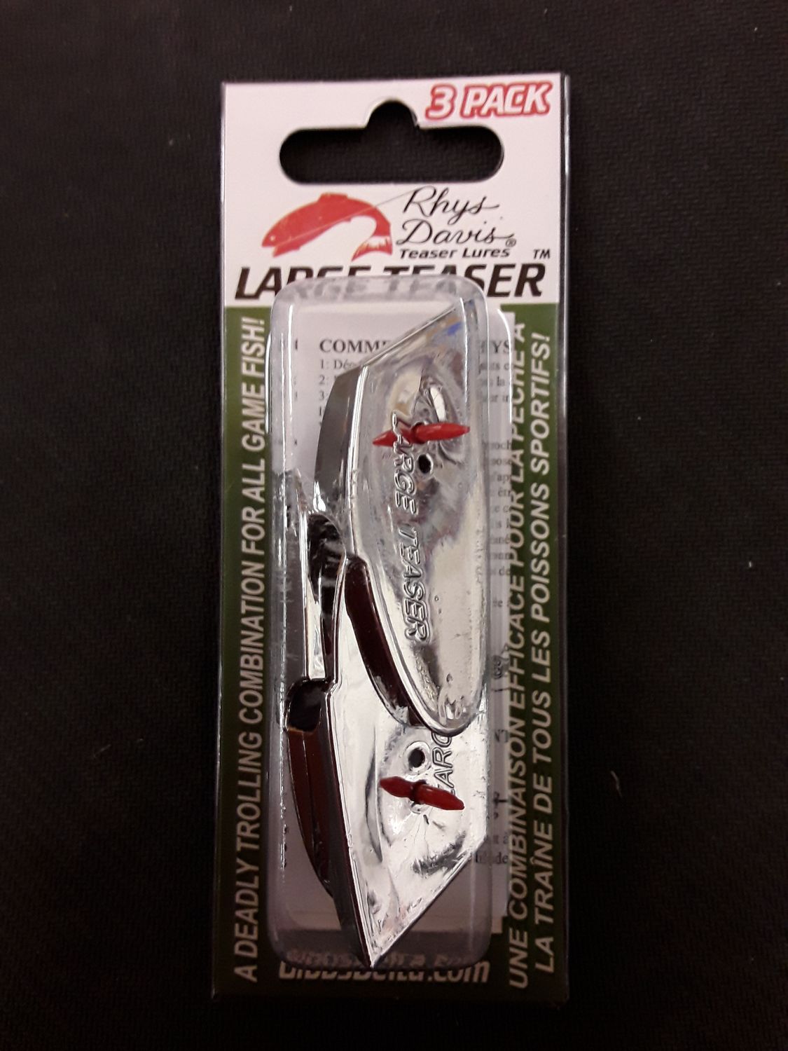 Rhys Davis Large Teaser 3pk, Color: Chrome