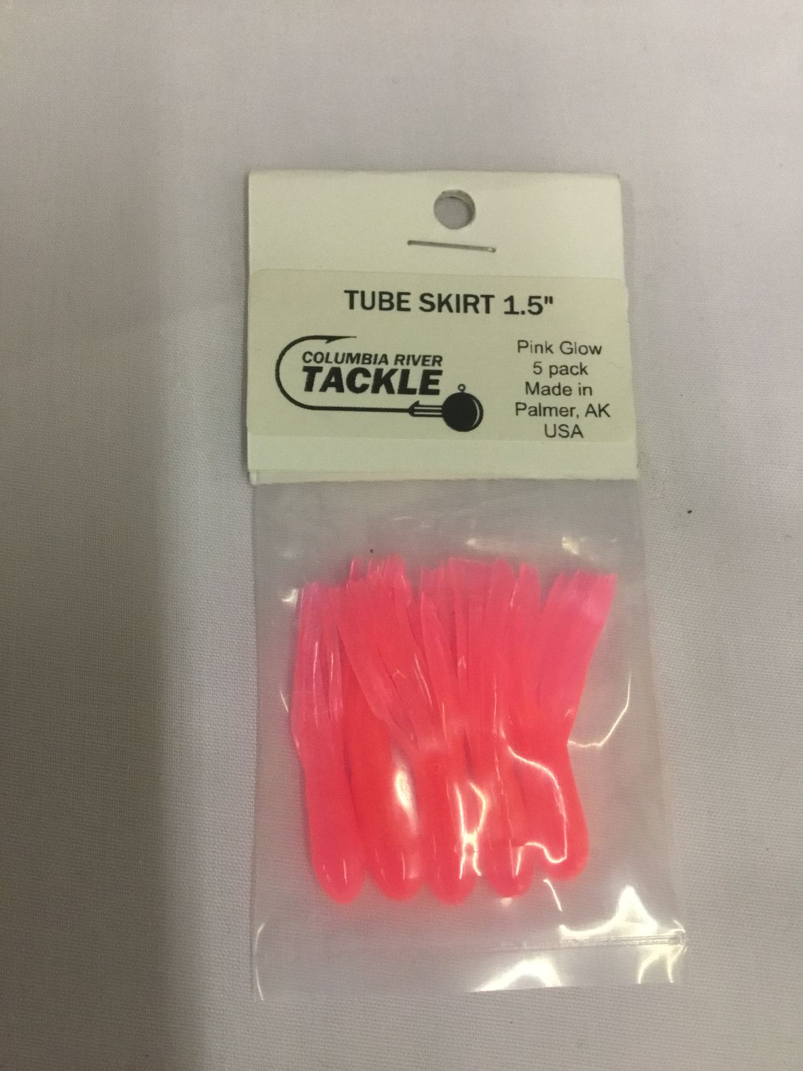 Columbia River Tube Skirt 5pk, Color: Pink Glow, Size: 1.5&quot;