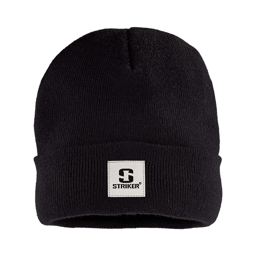 Striker Keystone Cuffed Knit Hat Black