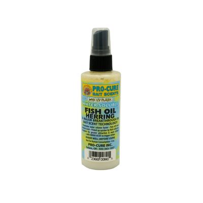 Pro-Cure Bait Scent Water Soluble Fish Oil Herring 4oz Spray
