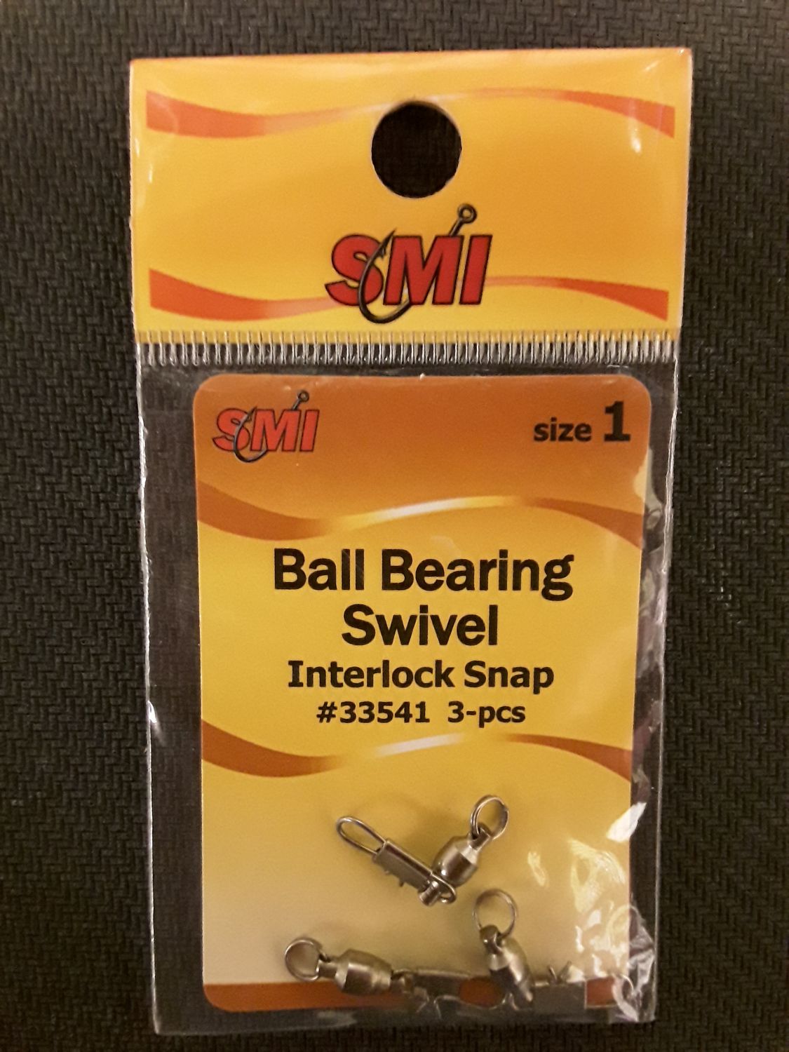 SMI Swivels BallBear w/Intrlk Nkl, Color: Nkl, Size: 3-pk sz1