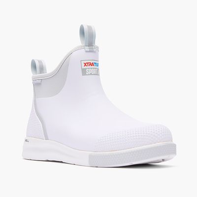 XtraTuf Men&#39;s 6&quot; Ankle Deck Boot Sport - White