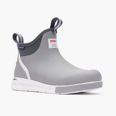 XtraTuf Men&#39;s 6&quot; Ankle Deck Boot Sport - Gray