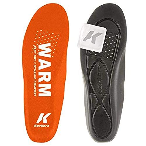 Korkers Farenheit Heated Insoles, Orange/Black, Medium (IA1100)