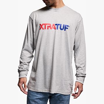 XtraTuf Men&#39;s Long Sleeve T-Shirt Heather Gray