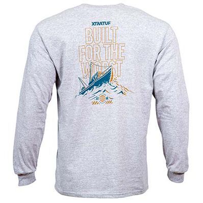 XtraTuf Men&#39;s Workwear Long Sleeve T-Shirt Gray 