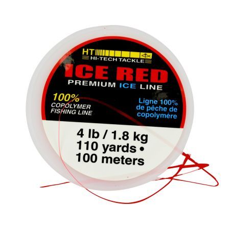 HT Tackle Ice Red Ice Line Mono 4lb x 110yd BRL-4