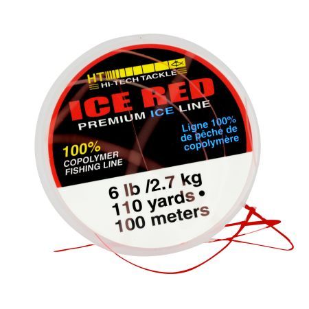 HT Tackle Ice Red Ice Line Mono 6lb x 110yd BRL-6