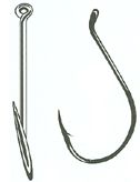 Gamakatsu Octopus Hook VP Nickel, Color: 02011-25, Size: 1/0