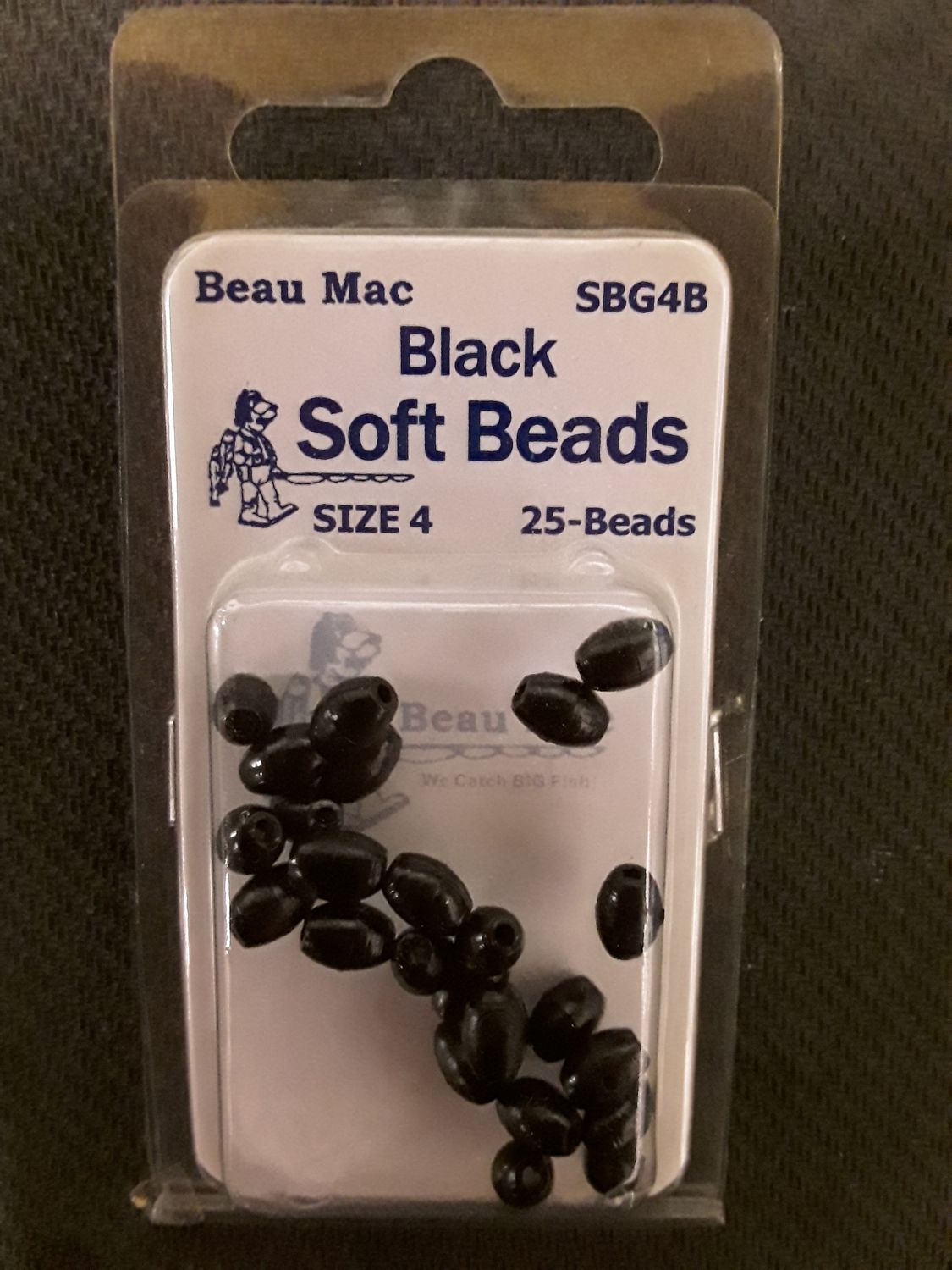 Beau Mac Soft Bead Oval, Color: Black, Size: S