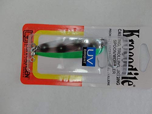 Luhr Jensen 3/4 Krocodile (Treble Hook) Flo. Green/Chartreuse UV