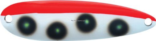 Luhr Jensen 1/2 Krocodile Treble Hook, Fluorescent Red/Chart UV