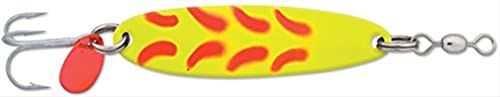 1/4 Krocodile (Treble Hook) Chartreuse/Fire Wing